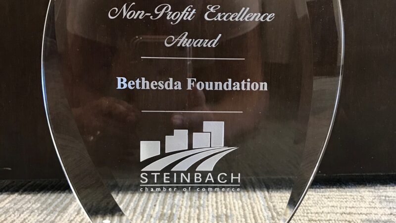 Recipient of the Steinbach Chamber of Commerce 2019 Non-Profit Excellence Award